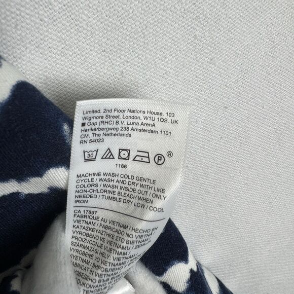 Athleta Sweatshirt Womens XL Blue Striped Pullover Comfort‎ Sporty Soft Stretchy - Picture 11 of 13